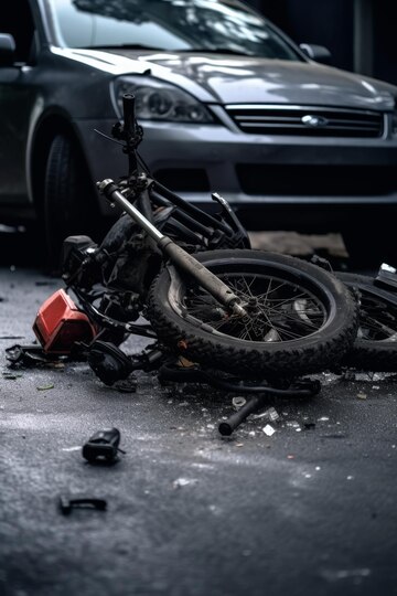 Montana e moto colidem frontalmente no centro de Laranjeiras do Sul
