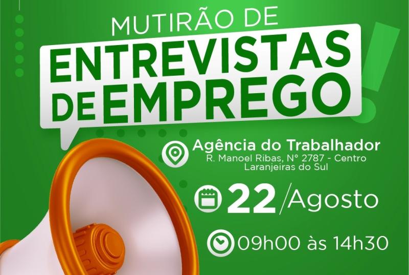 LS: Dezenas de vagas disponÃ­veis na AgÃªncia do Trabalhador