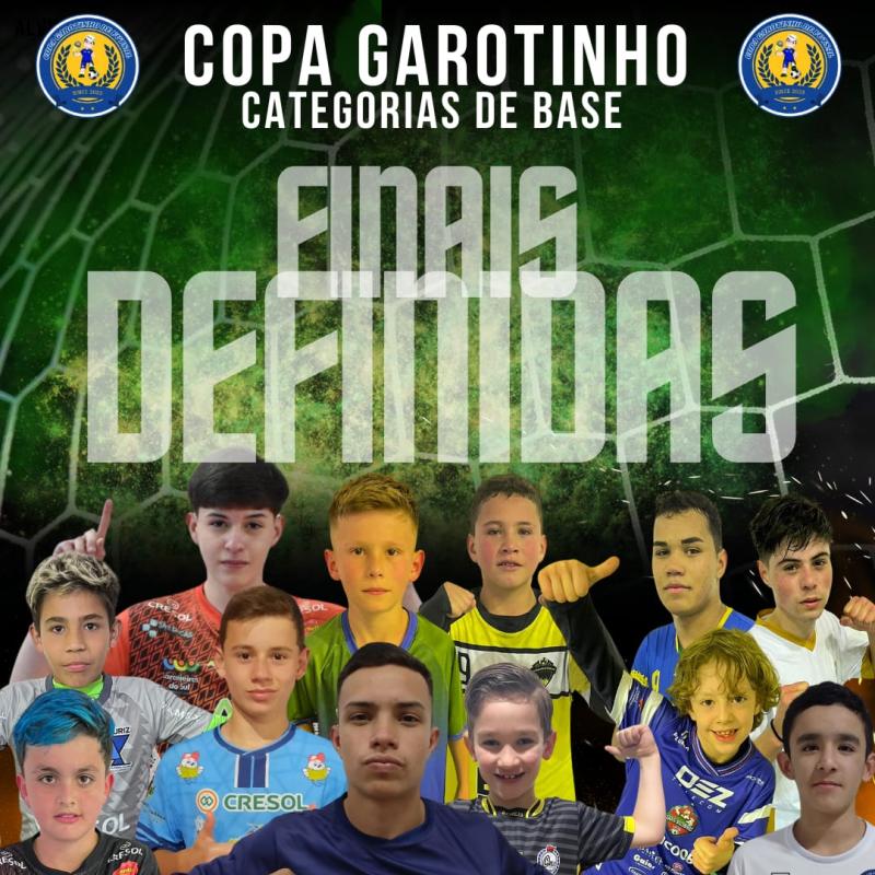 Neste sÃ¡bado e domingo, 24 e 25/8, tem as finais da Copa Garotinho de Futsal Categorias de Base