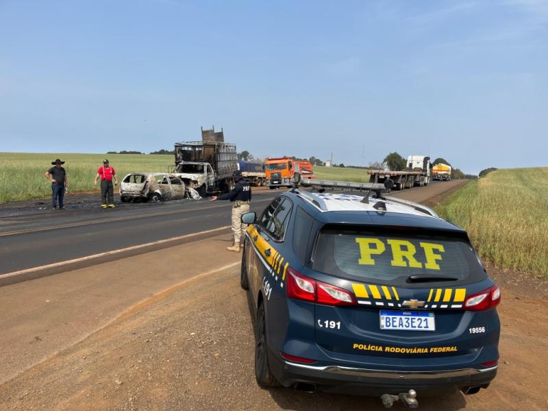 ColisÃ£o frontal Ã© registrado no KM 391 da BR 373 em CandÃ³i