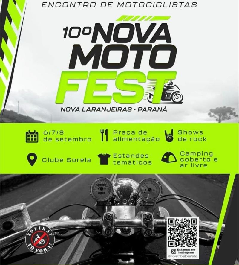 Grupo Nova Tribo do Asfalto realiza o 10Âº Moto Fest em Nova Laranjeiras 