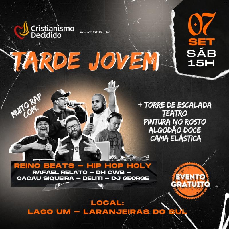 Neste sÃ¡bado vai ter Tarde Jovem no Lago Municipal 1