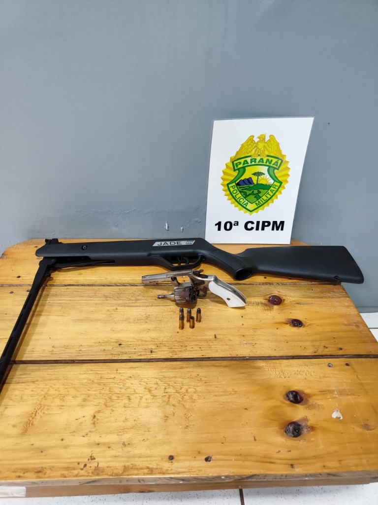 Rio Bonito do IguaÃ§u: DiscussÃ£o familiar termina com homem preso com arma e muniÃ§Ãµes