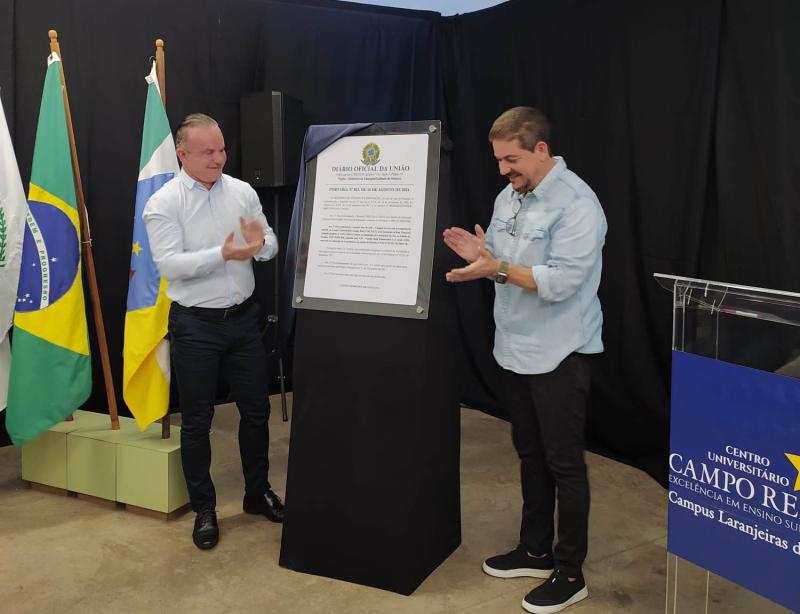 Campo Real oficializa campus em Laranjeiras e anuncia trÃªs cursos 100% presenciais