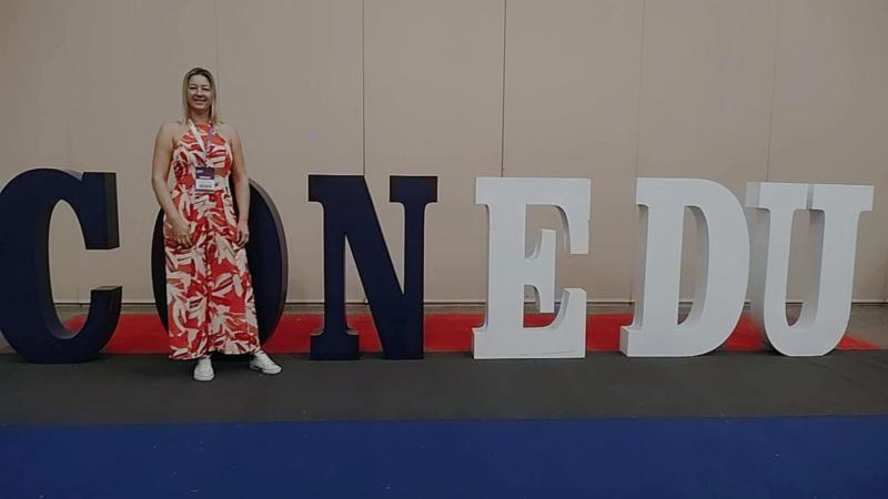 Professora de Laranjeiras do Sul participa do 10Âº CONEDU 2024 em Fortaleza