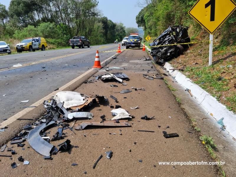 LS: Grave acidente com veÃ­culo furtado em cascavel resulta em um morto na BR 277