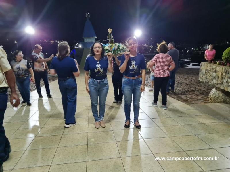 LS: CelebraÃ§Ã£o de peregrinaÃ§Ã£o da Imagem de Nossa Senhora Aparecida abriu a programaÃ§Ã£o religiosa da festa