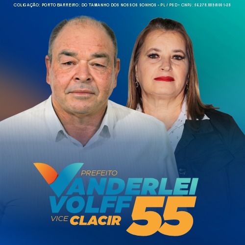 Vanderlei Volff Ã© reeleito prefeito em Porto Barreiro