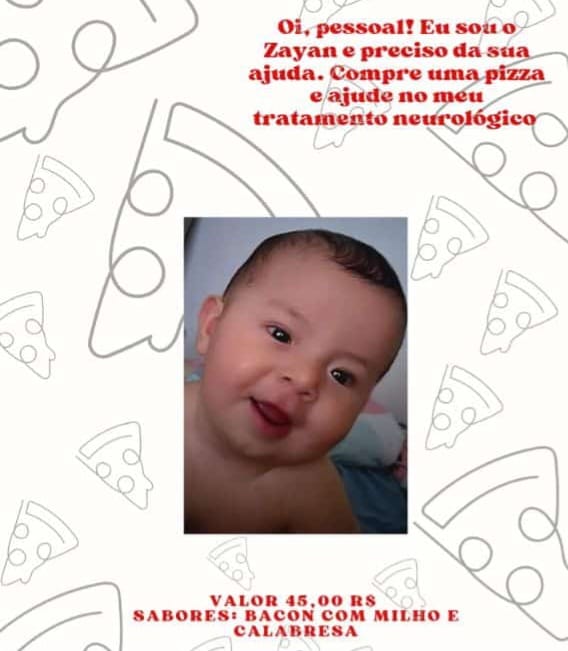 Pizza SolidÃ¡ria em apoio ao tratamento neurolÃ³gico de Zaian Bittencourt