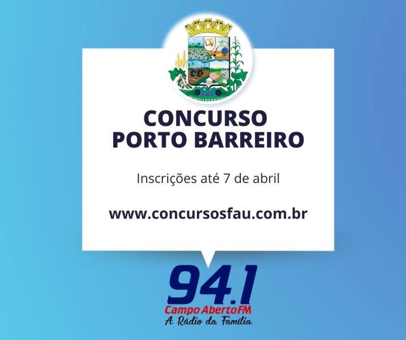 Concurso da Prefeitura de Porto Barreiro abriu 32 vagas