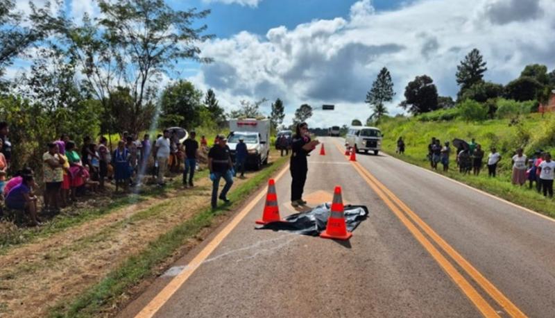 N. Laranjeiras: IndÃ­gena morre atropelado na PR-473 