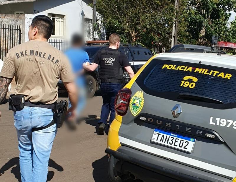 LS: LadrÃ£o que assaltou a FarmÃ¡cia Nissei Ã© preso pelas polÃ­cias Civil e Militar 