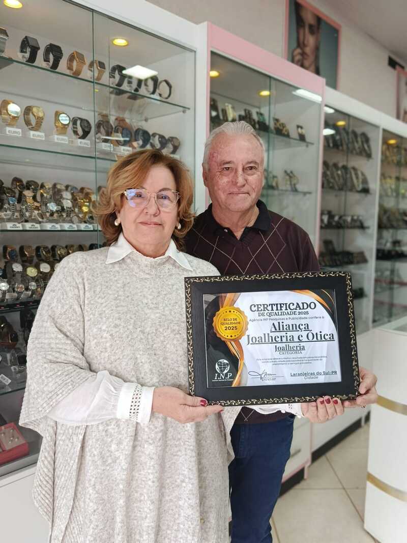 INP premia Aliança Joalheira e Ótica em Pesquisa Popular 