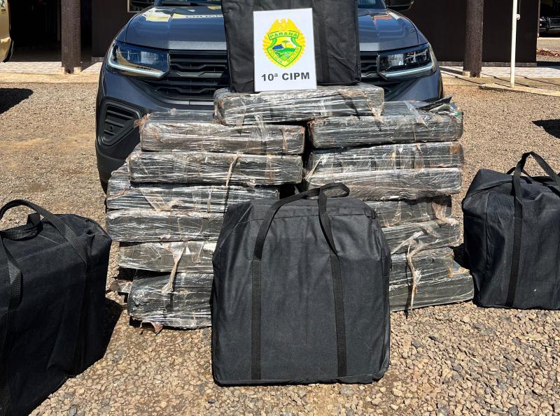 LS: PM apreende grande quantidade de maconha e prende traficante