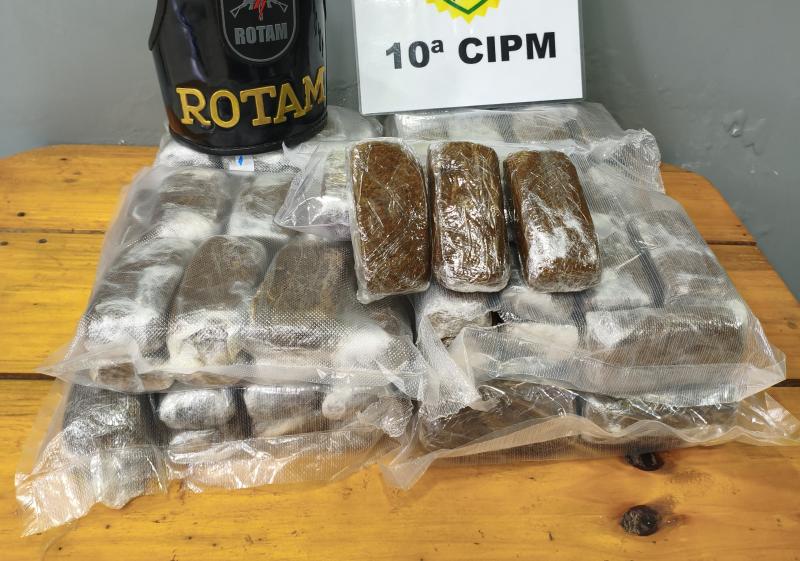 LS: PM apreende mais de 10kg de Haxixi na rodoviária municipal