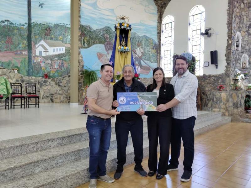 Santuário de Nossa Senhora Aparecdia realizou a entrega dos prêmio da Contribuição Premiada