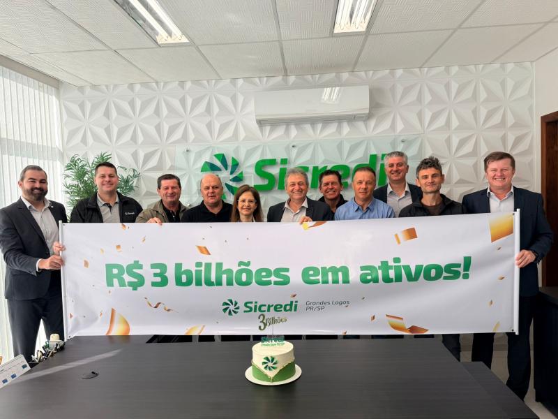 Sicredi Grandes Lagos PR/SP ultrapassa R$ 3 bilhões em ativos e reforça compromisso com o associado