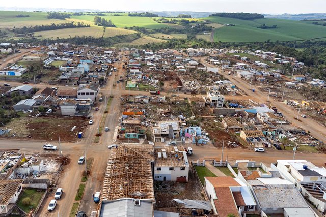 Laudo técnico final do Simepar eleva classificação de tornados