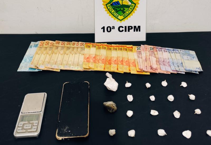 LS: Rotam prende indivíduo e apreende cocaína e maconha no bairro São Miguel