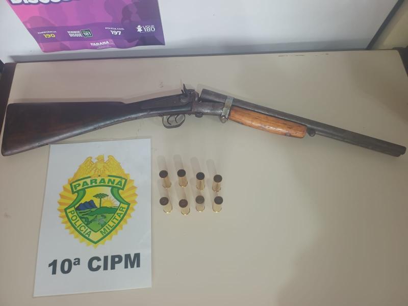 RBI: Homem é preso após ameaçar a esposa de morte com arma de fogo