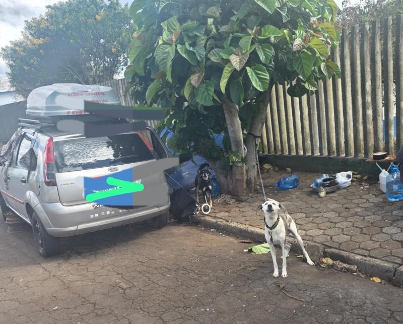 LS: PM é acionada para abordar mulher que está morando em veículo em via pública