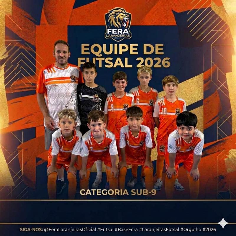 Fera Laranjeiras estreia com vitória no Paranaense de Futsal Sub 9