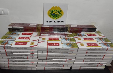 LS: PM apreende grande quantidade de cigarros contrabandeados na estação rodoviária