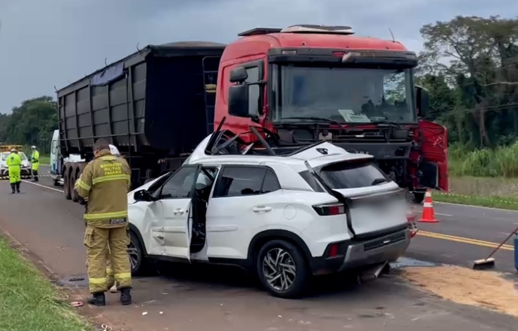 Céu Azul: Pai presencia acidente que matou filha e deixou esposa em estado grave na BR-277