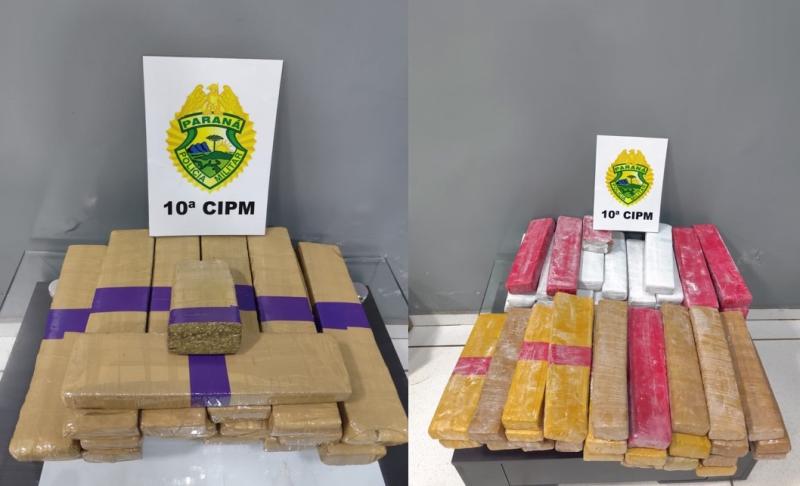 LS: Em duas apreensões de droga, PM apreende quase 06 quilos de maconha