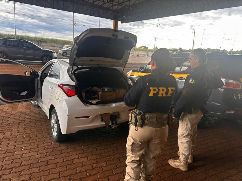 PRF intercepta “viagem do tráfico” na BR-277 e apreende 100 kg de maconha