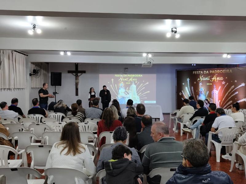 Festividades de Sant’Ana 2026 são lançadas com novidades na programação religiosa e festiva em Laranjeiras do Sul
