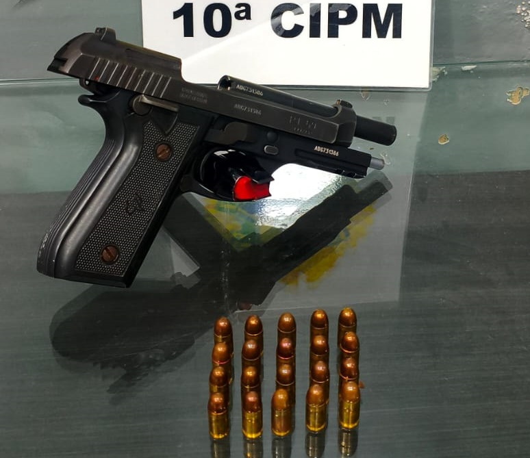 Cantagalo: Homem é preso com pistola 380 no interior do município