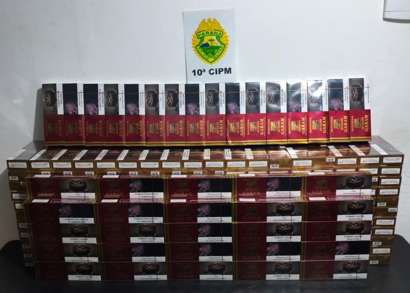 LS: ROTAM apreende 80 maços de cigarros contrabandeados do Paraguai