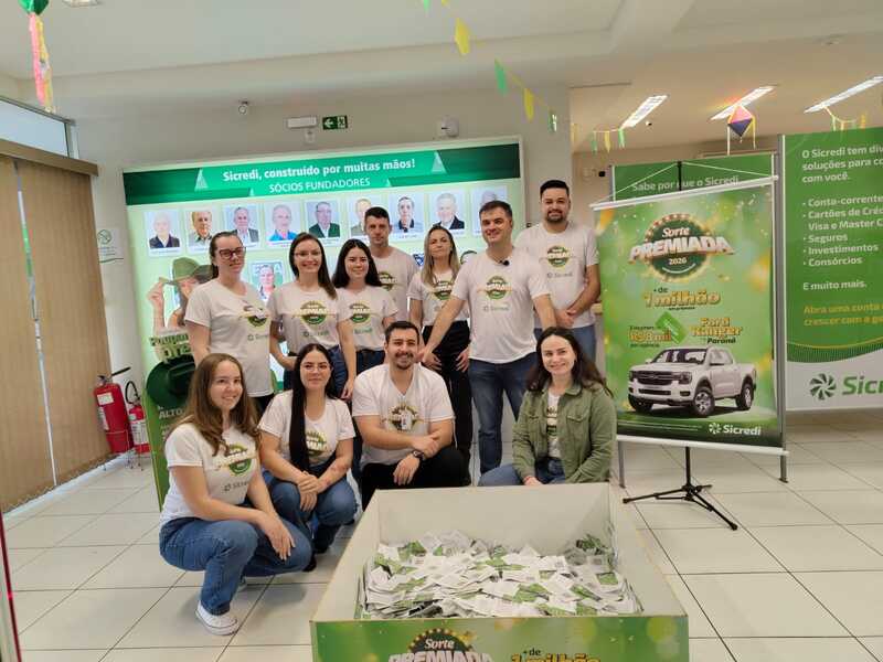 Sicredi realizou o sorteio da promoção Sorte Premiada nas Agências de Laranejiras do Sul