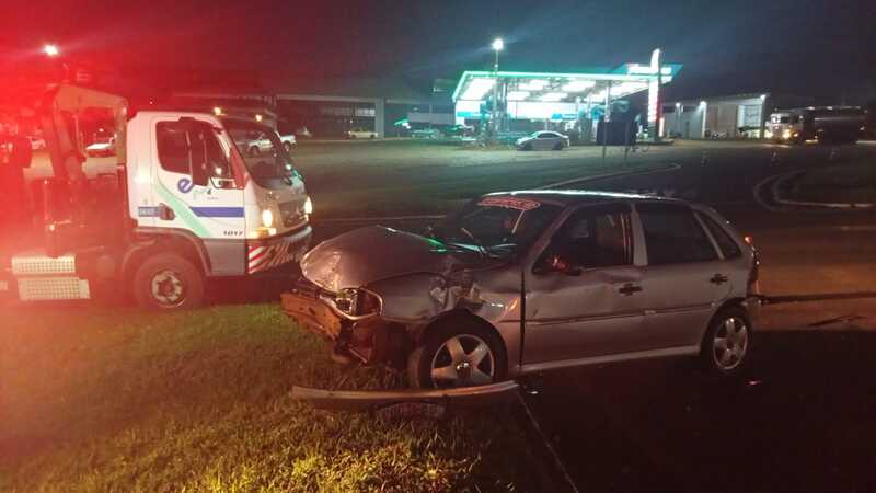 LS: Colisão envolvendo automóvel e caminhão na BR 277 deixa condutor ferido