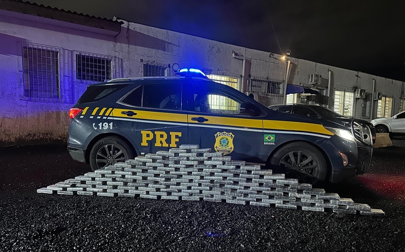 Virmond: PRF apreende 132 quilos de cocaína na BR-277