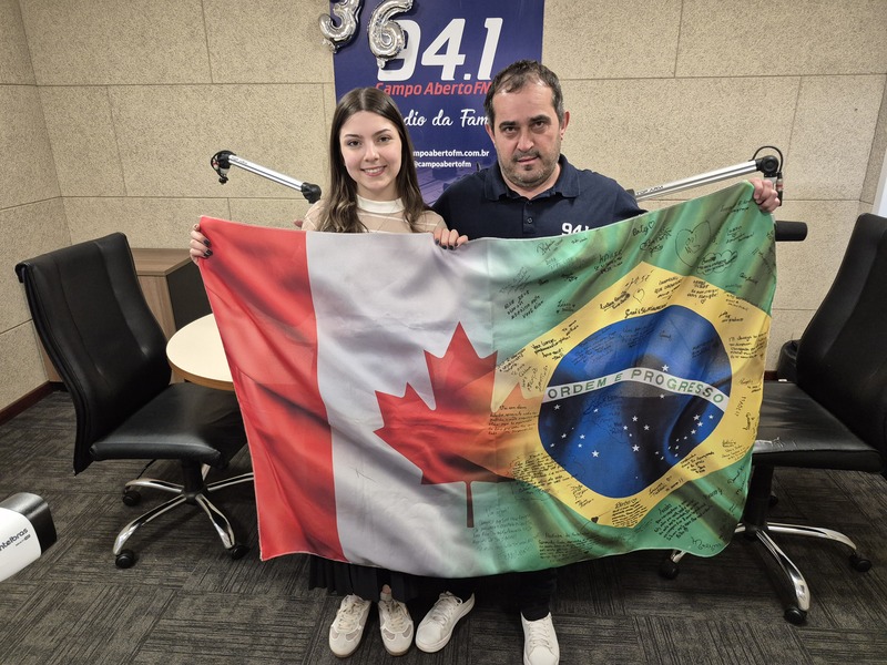 Estudante de Laranjeiras do Sul embarca para intercâmbio no Canadá