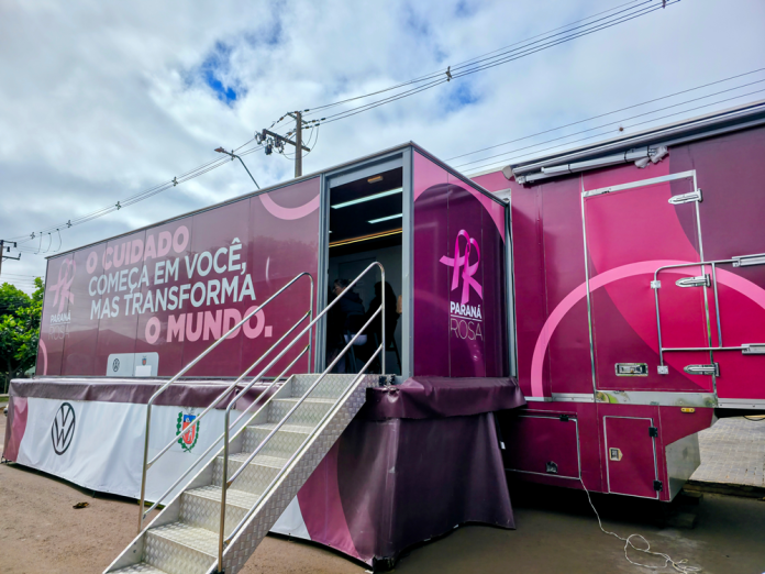  Carreta Rosa oferece exames para mulheres em Rio Bonito do Iguaçu 