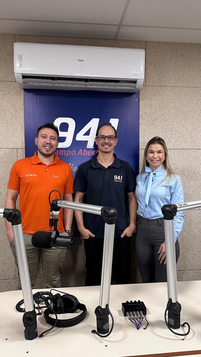 Cresol Vale das Águas leva educação financeira aos ouvintes da Campo FM durante semana do investidor