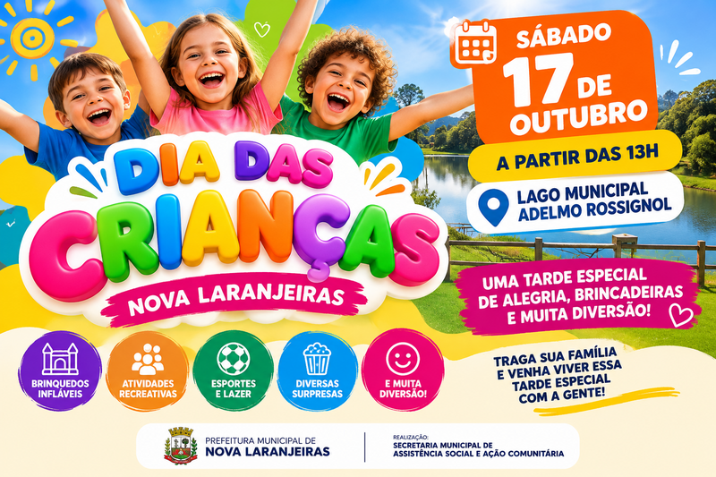 Nova Laranjeiras promove grande festa do Dia das Crianças neste sábado (17)